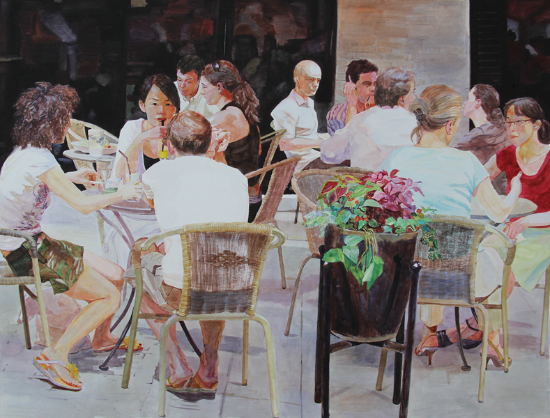 苏薇，水彩《静静的六月》102×77cm 2014.1_副本.jpg